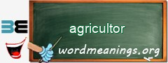 WordMeaning blackboard for agricultor